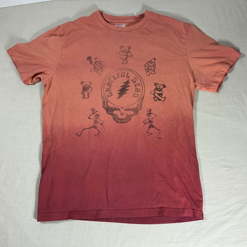 Tailgate Grateful Dead Dip Dye Ombre Graphic T-Shirt Mens Medium Steal Your Face